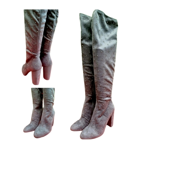 🔥NEW Minor call outs $159 Jessica Simpson Gray Bressy Tall Fashion Boot 7 - Picture 1 of 10